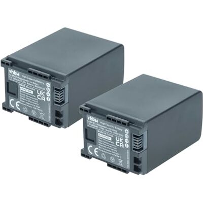 vhbw 2X batería Compatible con Canon Legria HF G40 HF M300, HF G25, HF G10 cámara de vídeo (2400 mAh, 7,2 V, Li-Ion) con chip vhbw 2X batería Compatible con Canon Legria HF G40 HF M300, HF G25, HF G10 cámara de vídeo (2400 mAh, 7,2 V, Li-Ion) con chip