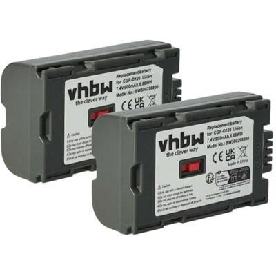 vhbw 2X batería Compatible con Panasonic NVDS77 NV-DS65, NV-DS37, NV-DS35, NV-DS55, NV-DS38, NV-DS60 cámara de vídeo (900 mAh, 7,2 V, Li-Ion) vhbw 2X batería Compatible con Panasonic NVDS77 NV-DS65, NV-DS37, NV-DS35, NV-DS55, NV-DS38, NV-DS60 cámara de vídeo (900 mAh, 7,2 V, Li-Ion)