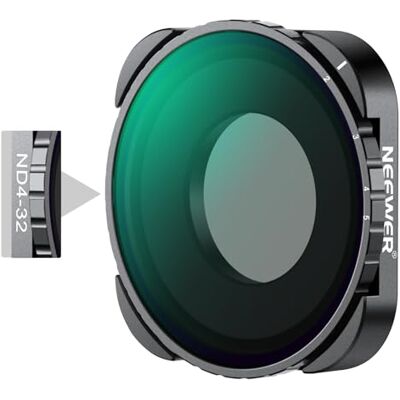 NEEWER Filtro Variable ND4-ND32 Compatible con GoPro 9, 10, 11, 12, 2-5 Paradas, Filtro ND Variable con Vidrio óptico HD Multicapa HD y Marco Delgado, sin patrón X NEEWER Filtro Variable ND4-ND32 Compatible con GoPro 9, 10, 11, 12, 2-5 Paradas, Filtro ND Variable con Vidrio óptico HD Multicapa HD y Marco Delgado, sin patrón X