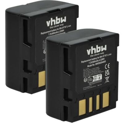 vhbw 2X batería Compatible con JVC GR-D245 vhbw 2X batería Compatible con JVC GR-D245