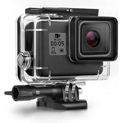 Kuptone Carcasa Impermeable Compatible con GoPro Hero7Black/(2018) 6/5 Carcasa Impermeable Carcasa Protectora de Buceo Carcasa de 45 m con Soporte 6/5 Cámara de acción Kuptone Carcasa Impermeable Compatible con GoPro Hero7Black/(2018) 6/5 Carcasa Impermeable Carcasa Protectora de Buceo Carcasa de 45 m con Soporte 6/5 Cámara de acción