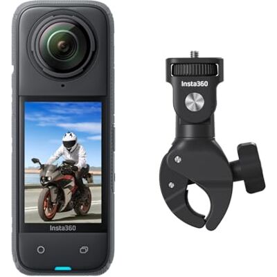 Insta360 X4 Paquete de Manillar Motero Cámara de acción Impermeable 8K 360, Vídeo 4K Gran Angular, Efecto Selfie Stick Invisible, Protectores de Lente Extraíbles, 135 Min Batería, Edición IA Insta360 X4 Paquete de Manillar Motero Cámara de acción Impermeable 8K 360, Vídeo 4K Gran Angular, Efecto Selfie Stick Invisible, Protectores de Lente Extraíbles, 135 Min Batería, Edición IA