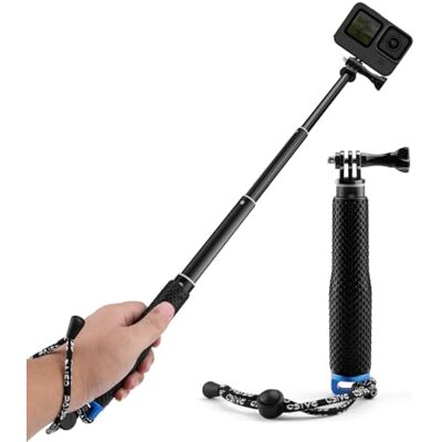 GlasFlength Palo Selfie para Gopro Hero 12 11 10 9 8 Negro, Palo Telescópico Selfie Stick Negro para Insta360/X3/One dji dMini 3 Pro y Otras Cámaras de Acción (Aleación de Aluminio) GlasFlength Palo Selfie para Gopro Hero 12 11 10 9 8 Negro, Palo Telescópico Selfie Stick Negro para Insta360/X3/One dji dMini 3 Pro y Otras Cámaras de Acción (Aleación de Aluminio)
