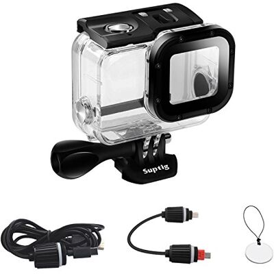 Suptig Funda protectora impermeable de repuesto compatible con GoPro Hero 7 Black y Hero 6 para uso de carga subacuática, resistente al agua hasta 50 m Suptig Funda protectora impermeable de repuesto compatible con GoPro Hero 7 Black y Hero 6 para uso de carga subacuática, resistente al agua hasta 50 m