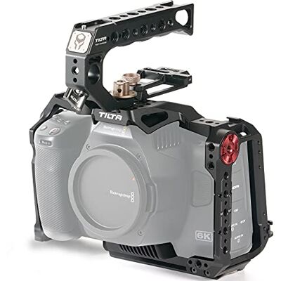 Tilta Kit básico compatible con BMPCC 6K Pro jaula de cámara completa Diseño desmontable ligero compacto duradero fácil instalación negro TA-T11-B-B Tilta Kit básico compatible con BMPCC 6K Pro jaula de cámara completa Diseño desmontable ligero compacto duradero fácil instalación negro TA-T11-B-B