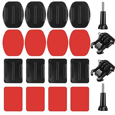 Fulushouxi 20 Set Compatible con Gopro Pegatinas para Casco, Almohadillas Adhesivo de Montaje, Adhesivos Pegatinas Almohadillas Plana Curvada compatibles con GoPro Hero Session/4/3/3+/2 Cámara de Acción Fulushouxi 20 Set Compatible con Gopro Pegatinas para Casco, Almohadillas Adhesivo de Montaje, Adhesivos Pegatinas Almohadillas Plana Curvada compatibles con GoPro Hero Session/4/3/3+/2 Cámara de Acción