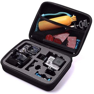 TEKCAM Funda Protectora de Transporte para cámara de acción, Compatible con GoPro Hero 12, 11, 10, 9, 8, 7, AKASO EK7000, Brave 4, Brave 7 LE, Brave 8, APEMAN, APEXCAM, Dragon Touch Action Camera TEKCAM Funda Protectora de Transporte para cámara de acción, Compatible con GoPro Hero 12, 11, 10, 9, 8, 7, AKASO EK7000, Brave 4, Brave 7 LE, Brave 8, APEMAN, APEXCAM, Dragon Touch Action Camera