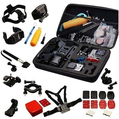 Navitech Kit Combinado De Accesorios para Cámara De Acción 30-en-1 Compatible con la EASYPIX GoXtreme Black Manta 5K Action Camera Navitech Kit Combinado De Accesorios para Cámara De Acción 30-en-1 Compatible con la EASYPIX GoXtreme Black Manta 5K Action Camera