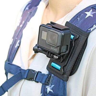 SKEZN Cámara de Montaje con Correa de Hombro Ajustable y Base giratoria de 360 Grados Compatible con GoPro Hero 9/8/7/6/5/4/3+, OSMO Action, Xiaoyi 4K y la mayoría de cámaras de acción SKEZN Cámara de Montaje con Correa de Hombro Ajustable y Base giratoria de 360 Grados Compatible con GoPro Hero 9/8/7/6/5/4/3+, OSMO Action, Xiaoyi 4K y la mayoría de cámaras de acción