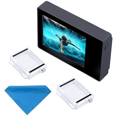 Suptig Pantalla LCD de 2 pulgadas para GoPro Hero 4, 3+, 3 y 2, de , no táctil, con funda impermeable Suptig Pantalla LCD de 2 pulgadas para GoPro Hero 4, 3+, 3 y 2, de , no táctil, con funda impermeable