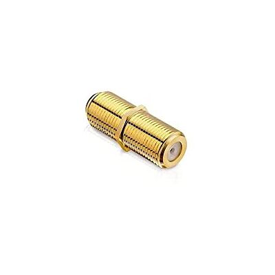 conecto Adaptador F a F, Acoplamiento F, Extensor de Cables de Antena/Cables Coaxiales, Chapado en Oro conecto Adaptador F a F, Acoplamiento F, Extensor de Cables de Antena/Cables Coaxiales, Chapado en Oro