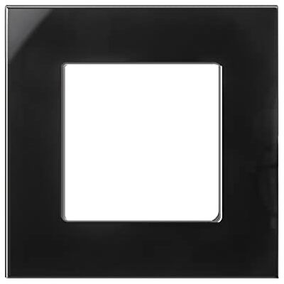 Maclean MCE730B Panel de marco de vidrio 86x86mm para salida de pared modular salida de pared montaje empotrado montaje empotrado (marco de vidrio para salida de pared, negro) Maclean MCE730B Panel de marco de vidrio 86x86mm para salida de pared modular salida de pared montaje empotrado montaje empotrado (marco de vidrio para salida de pared, negro)