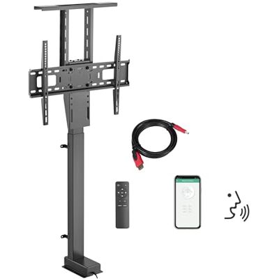 Maclean Soporte para TV de 37 a 80" Altura Ajustable Eléctricamente para Instalación Elevadora Control Remoto y App, Compatible TUYA, hasta 60 kg máx. VESA 600x400 (Soporte TV + Cable HDMI 2.0 1,8m) Maclean Soporte para TV de 37 a 80" Altura Ajustable Eléctricamente para Instalación Elevadora Control Remoto y App, Compatible TUYA, hasta 60 kg máx. VESA 600x400 (Soporte TV + Cable HDMI 2.0 1,8m)