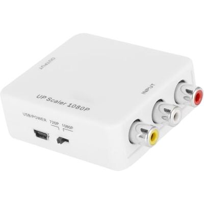 Bewinner Convertidor AV Convertidor convertidor de Alta definición a HDMI AV2, Convertidor de Audio de Video Compuesto Mini CVBS a para PAL/NTSC3.58/NTSC4.43/SECAM/PAL/M/PAL Bewinner Convertidor AV Convertidor convertidor de Alta definición a HDMI AV2, Convertidor de Audio de Video Compuesto Mini CVBS a para PAL/NTSC3.58/NTSC4.43/SECAM/PAL/M/PAL