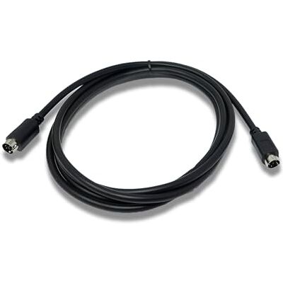 SYSTEM-S Cable S-Video de 180 cm DIN de 5 pines macho a macho, color negro SYSTEM-S Cable S-Video de 180 cm DIN de 5 pines macho a macho, color negro