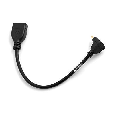 SYSTEM-S Cable mini HDMI 1.4 con ángulo de 90 grados a HDMI hembra de entrada de 22 cm SYSTEM-S Cable mini HDMI 1.4 con ángulo de 90 grados a HDMI hembra de entrada de 22 cm