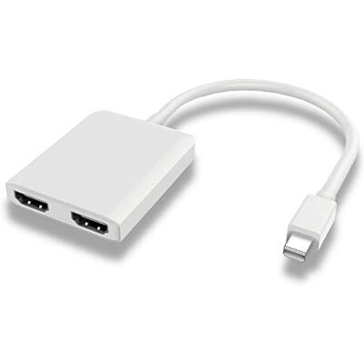 Adaptador Mini DisplayPort a 2x HDMI - 4K 1080p Adaptador Mini DisplayPort a 2x HDMI - 4K 1080p
