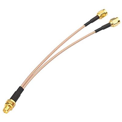 Superbat Cable Divisor Antena RPSMA Hembra a Doble SMA Macho 15cm 2Vías 50Ω Flexible, Resistencia Alta Temperatura, para Enrutador Inalámbrico/ Antena Adaptadora WiFi/ Analizador Espectro/ Módulo 4G 5G Superbat Cable Divisor Antena RPSMA Hembra a Doble SMA Macho 15cm 2Vías 50Ω Flexible, Resistencia Alta Temperatura, para Enrutador Inalámbrico/ Antena Adaptadora WiFi/ Analizador Espectro/ Módulo 4G 5G