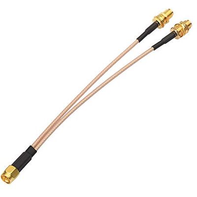 Superbat Cable Divisor Antena SMA Macho a Doble Hembra 15cm 2 Vías 50 Ohm Flexible, Resistencia Alta Temperatura, para Enrutador Inalámbrico/ Antena Adaptadora WiFi/ Analizador Espectro/ Módulo 4G 5G Superbat Cable Divisor Antena SMA Macho a Doble Hembra 15cm 2 Vías 50 Ohm Flexible, Resistencia Alta Temperatura, para Enrutador Inalámbrico/ Antena Adaptadora WiFi/ Analizador Espectro/ Módulo 4G 5G