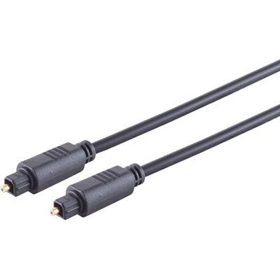 1aTTack.de 1 cable de fibra óptica Toslink de 4 mm, 3 m, chapado en oro 1aTTack.de 1 cable de fibra óptica Toslink de 4 mm, 3 m, chapado en oro