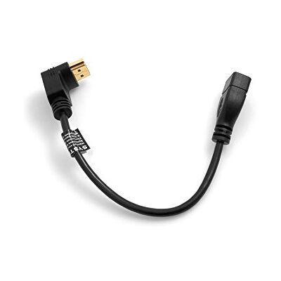 SYSTEM-S HDMI Cable Conector ángulo de Velocidad ángulo Conector 90 ° ángulo Recto a HDMI Entrada Hembra 22 cm SYSTEM-S HDMI Cable Conector ángulo de Velocidad ángulo Conector 90 ° ángulo Recto a HDMI Entrada Hembra 22 cm