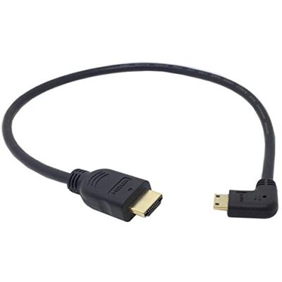 Cable HDMI a Mini HDMI con ángulo de 90° - 50cm de System-S Cable HDMI a Mini HDMI con ángulo de 90° - 50cm de System-S