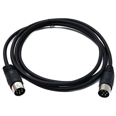 SYSTEM-S S-Video Cable de 150 cm DIN 6 pines macho a macho, color negro SYSTEM-S S-Video Cable de 150 cm DIN 6 pines macho a macho, color negro