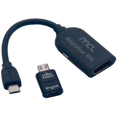 MCL CG-296C/A Adaptador para Cable (microUSB, HDMI, 7.5 cm), Negro MCL CG-296C/A Adaptador para Cable (microUSB, HDMI, 7.5 cm), Negro