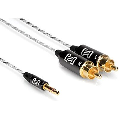 Hosa IMR-001.5, Drive Stereo Breakout Cable, 3.5 mm TRS to Dual RCA, 1.5 ft Hosa IMR-001.5, Drive Stereo Breakout Cable, 3.5 mm TRS to Dual RCA, 1.5 ft