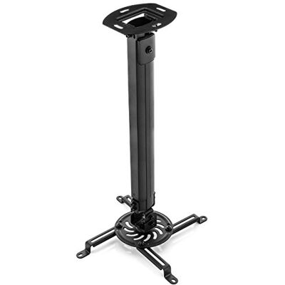 deleyCON Soporte para Proyectores Universal +-15° Inclinable 360° Giratorio hasta 13,5Kg Altura Ajustable 545mm-900mm Negro deleyCON Soporte para Proyectores Universal +-15° Inclinable 360° Giratorio hasta 13,5Kg Altura Ajustable 545mm-900mm Negro