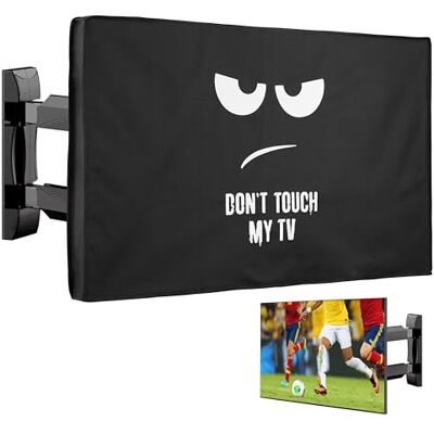 kwmobile 55" TV Funda TV exterior Protector de pantalla para televisor, funda contra polvo y sol, No toques mi TV kwmobile 55" TV Funda TV exterior Protector de pantalla para televisor, funda contra polvo y sol, No toques mi TV
