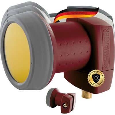 SCHWAIGER 326 Single LNB Low Noise Blockconverter Sun Protect Tapa LNB Digital Resistente al Calor Accesorios para Antenas parabólicas protección contra la Intemperie contactos Dorados Rojo SCHWAIGER 326 Single LNB Low Noise Blockconverter Sun Protect Tapa LNB Digital Resistente al Calor Accesorios para Antenas parabólicas protección contra la Intemperie contactos Dorados Rojo