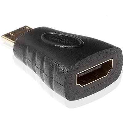 POPPSTAR Adaptador para HDMI a Mini HDMI, 4k Ultra HD, FullHD, contactos Dorados POPPSTAR Adaptador para HDMI a Mini HDMI, 4k Ultra HD, FullHD, contactos Dorados