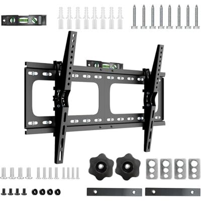 unho Soporte TV Pared 75 Pulgadas, Inclinable, VESA 800x400 mm Televisores de 30 a 86 Pulgadas, Carga de hasta 60 kg, Perfil de 5 cm Y Placa Dividida de Acero SPCC unho Soporte TV Pared 75 Pulgadas, Inclinable, VESA 800x400 mm Televisores de 30 a 86 Pulgadas, Carga de hasta 60 kg, Perfil de 5 cm Y Placa Dividida de Acero SPCC