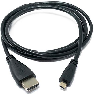 SYSTEM-S Cable HDMI 2.1 de 150 cm Macho a Micro Macho, Adaptador en Negro. SYSTEM-S Cable HDMI 2.1 de 150 cm Macho a Micro Macho, Adaptador en Negro.