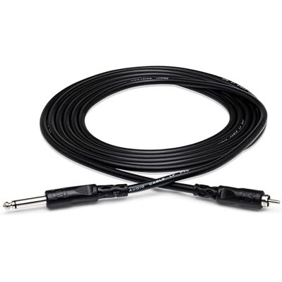 Hosa CPR-110, Unbalanced Interconnect, 1/4 in TS to RCA, 10 ft Hosa CPR-110, Unbalanced Interconnect, 1/4 in TS to RCA, 10 ft
