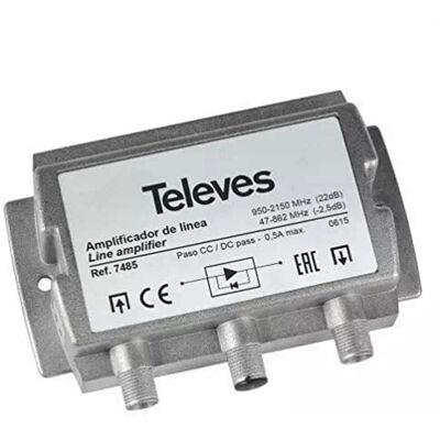 Televes AMPLIF.LINEA 1E/1S UHF/FI G-2,5/20dB + DC Televes AMPLIF.LINEA 1E/1S UHF/FI G-2,5/20dB + DC