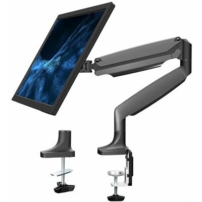 Soporte para monitor ajustable en altura de aluminio premium VIVO - Soporte de monitor Soporte para monitor ajustable en altura de aluminio premium VIVO - Soporte de monitor