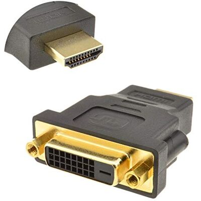 Keple Adaptador de DVI a HDMI (DVI-D Dual Link 24+1) Adaptador DVI Hembra e HDMI Macho con Cable Chapado en Oro Convertidor 1080P Full HD Adaptador Hdmi a Scart Keple Adaptador de DVI a HDMI (DVI-D Dual Link 24+1) Adaptador DVI Hembra e HDMI Macho con Cable Chapado en Oro Convertidor 1080P Full HD Adaptador Hdmi a Scart
