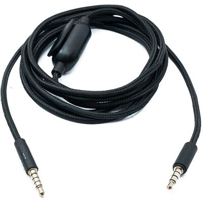 SYSTEM-S Cable de audio de repuesto para Logitech G433 G233 GPRO X (2 m, AUX 3,5 mm, con regulador de volumen) SYSTEM-S Cable de audio de repuesto para Logitech G433 G233 GPRO X (2 m, AUX 3,5 mm, con regulador de volumen)