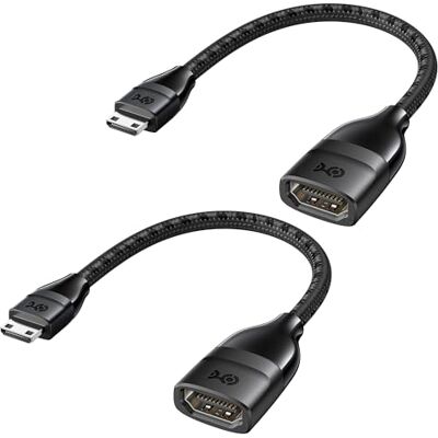 Cable Matters Adaptadores Mini-HDMI a, 8K, Pack de 2, 5 Pulgadas, Negro 8K@60Hz / 4K@240Hz, HDR compatibilidad para Raspberry Pi Zero UVM, Raspberry Pi Zero y más Cable Matters Adaptadores Mini-HDMI a, 8K, Pack de 2, 5 Pulgadas, Negro 8K@60Hz / 4K@240Hz, HDR compatibilidad para Raspberry Pi Zero UVM, Raspberry Pi Zero y más