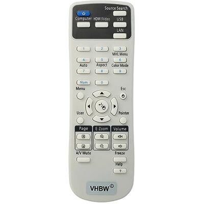 vhbw Mando a distancia compatible con Epson PowerLite W32+ vhbw Mando a distancia compatible con Epson PowerLite W32+