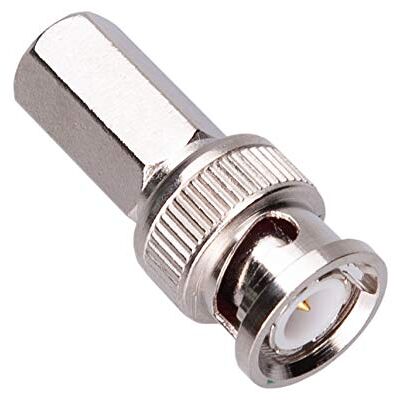 Keple BNC CCTV giratorio conector de enchufe con clavija central de latón, cable coaxial RG59 / RG62 Instalar adaptador SDI para cámara de seguridad de vigilancia CCTV DVI DAB antena de radio conector macho Keple BNC CCTV giratorio conector de enchufe con clavija central de latón, cable coaxial RG59 / RG62 Instalar adaptador SDI para cámara de seguridad de vigilancia CCTV DVI DAB antena de radio conector macho