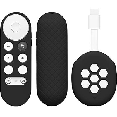 kwmobile Funda Compatible con Google Chromecast 2020 4K (Not for New-Generation) Set de 2X Case Protector de Silicona para Mando a Distancia Negro/Negro kwmobile Funda Compatible con Google Chromecast 2020 4K (Not for New-Generation) Set de 2X Case Protector de Silicona para Mando a Distancia Negro/Negro