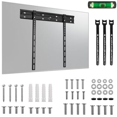 Maclean MC-123 Soporte de Pared Ultrafino para TV 40-85 Pulgadas VESA hasta 600x400 Capacidad hasta 80 kg Diseño Minimalista Acero con Recubrimiento en Polvo Kit de Montaje Completo Incluido Maclean MC-123 Soporte de Pared Ultrafino para TV 40-85 Pulgadas VESA hasta 600x400 Capacidad hasta 80 kg Diseño Minimalista Acero con Recubrimiento en Polvo Kit de Montaje Completo Incluido