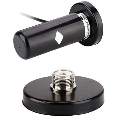 Bewinner Vehículo/Coche Radio móvil VHF/UHF Antena de Doble Banda Conector Macho BNC Montaje de Base magnética para estación de Radio móvil para automóvil/Escáner BC75XLT BC125AT Bewinner Vehículo/Coche Radio móvil VHF/UHF Antena de Doble Banda Conector Macho BNC Montaje de Base magnética para estación de Radio móvil para automóvil/Escáner BC75XLT BC125AT