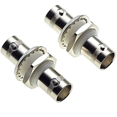 Keple Adaptador De Enchufe BNC A Enchufe BNC Para Montaje En Panel 50-ohm, Casquillos Aislantes Blancos, Conector Hembra Para Mamparo, Acoplador Coaxial Adaptadores De Cable Coaxial Paquete De 2 Keple Adaptador De Enchufe BNC A Enchufe BNC Para Montaje En Panel 50-ohm, Casquillos Aislantes Blancos, Conector Hembra Para Mamparo, Acoplador Coaxial Adaptadores De Cable Coaxial Paquete De 2