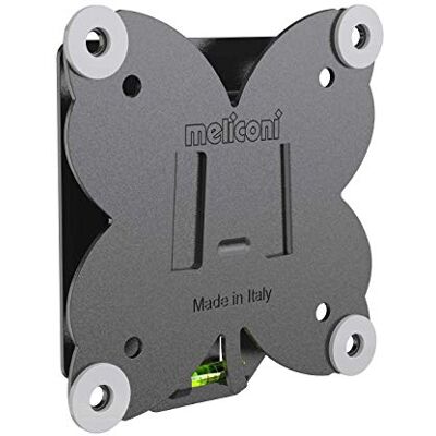 Meliconi Slimstyle Plus 100 S, Soporte de TV para Pared Fijo Ultrafino para TV Plana de 14" a 43", Soporte de TV con VESA 75-100, Capacidad de Carga 20 Kg, Made in Italy, Negro Meliconi Slimstyle Plus 100 S, Soporte de TV para Pared Fijo Ultrafino para TV Plana de 14" a 43", Soporte de TV con VESA 75-100, Capacidad de Carga 20 Kg, Made in Italy, Negro