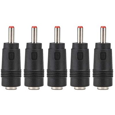Bewinner Conector DC Macho Hembra 5.5x2.1 a 3.5x1.35mm Adaptador Corriente 3-24V para Audio, Vídeo y Enrutadores 5 Unidades Bewinner Conector DC Macho Hembra 5.5x2.1 a 3.5x1.35mm Adaptador Corriente 3-24V para Audio, Vídeo y Enrutadores 5 Unidades