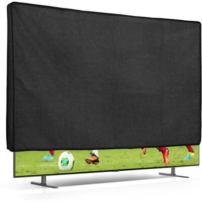 kwmobile Funda para Monitor 65" TV Protector Antipolvo y antihuellas de Lino para Pantalla de TV Gris Oscuro kwmobile Funda para Monitor 65" TV Protector Antipolvo y antihuellas de Lino para Pantalla de TV Gris Oscuro